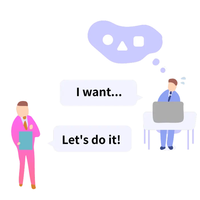 最短１ヶ月で"欲しい機能"をカタチに。